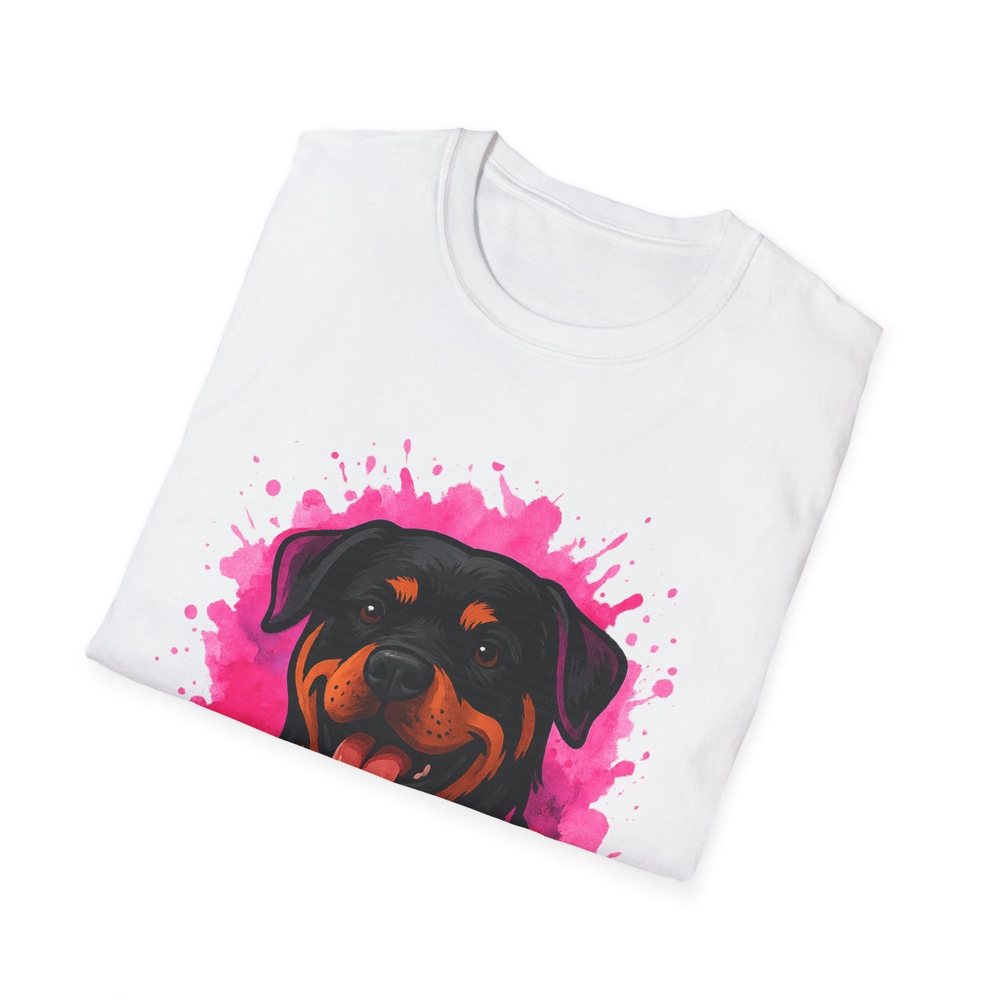 Rottie Mum – Watercolour Splash Tee by Tanky & Co.