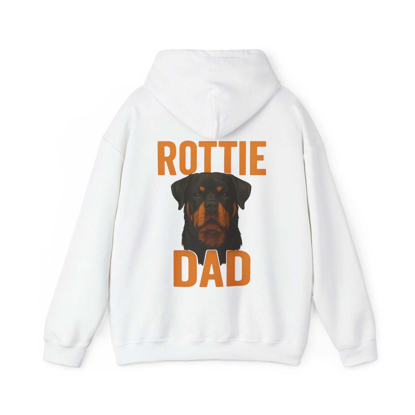 Rottie Dad – Back Print Hoodie by Tanky & Co.