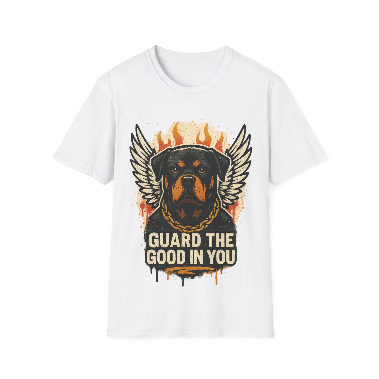Guard the Good – Flame Wing Rottie Tee by Tanky & Co.