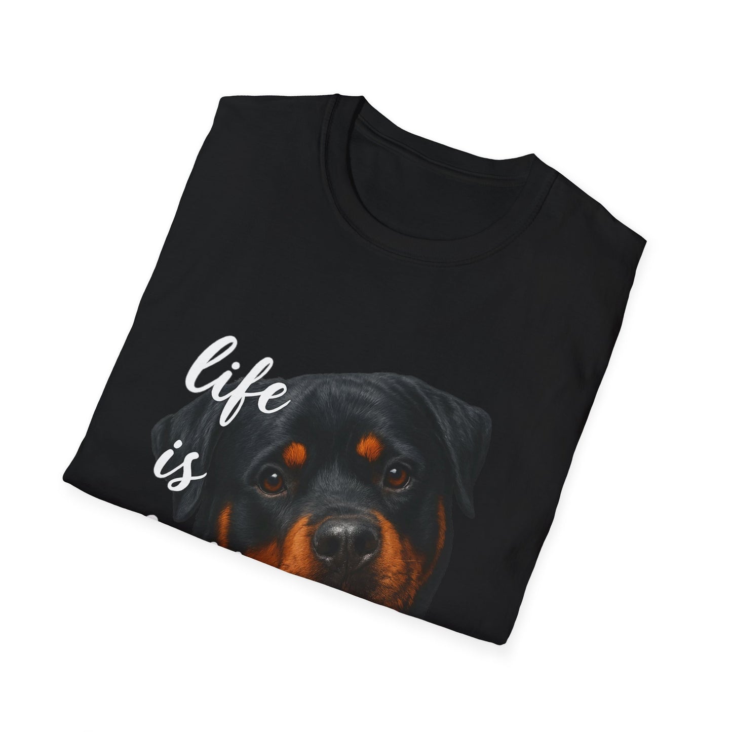 Life Is Better With a Rottweiler – Classic Photo Tee by Tanky & Co.