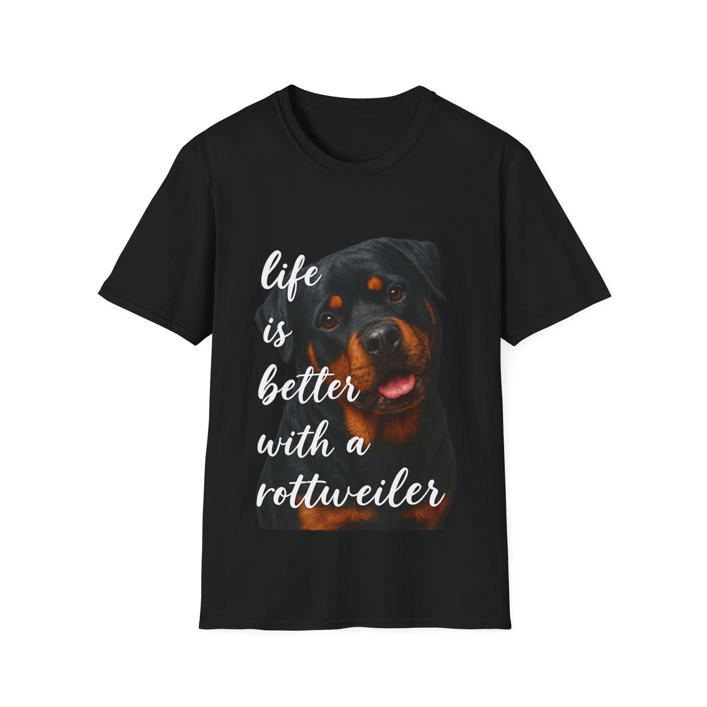 Life Is Better With a Rottweiler – Classic Photo Tee by Tanky & Co.