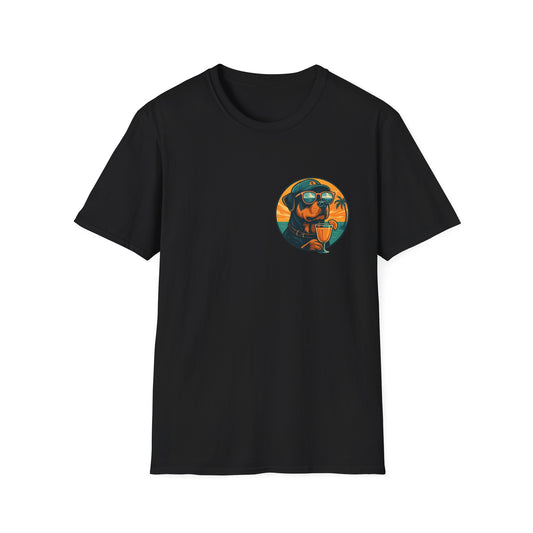 Beach Mode Rottie – Pocket Vibes Tee by Tanky & Co.