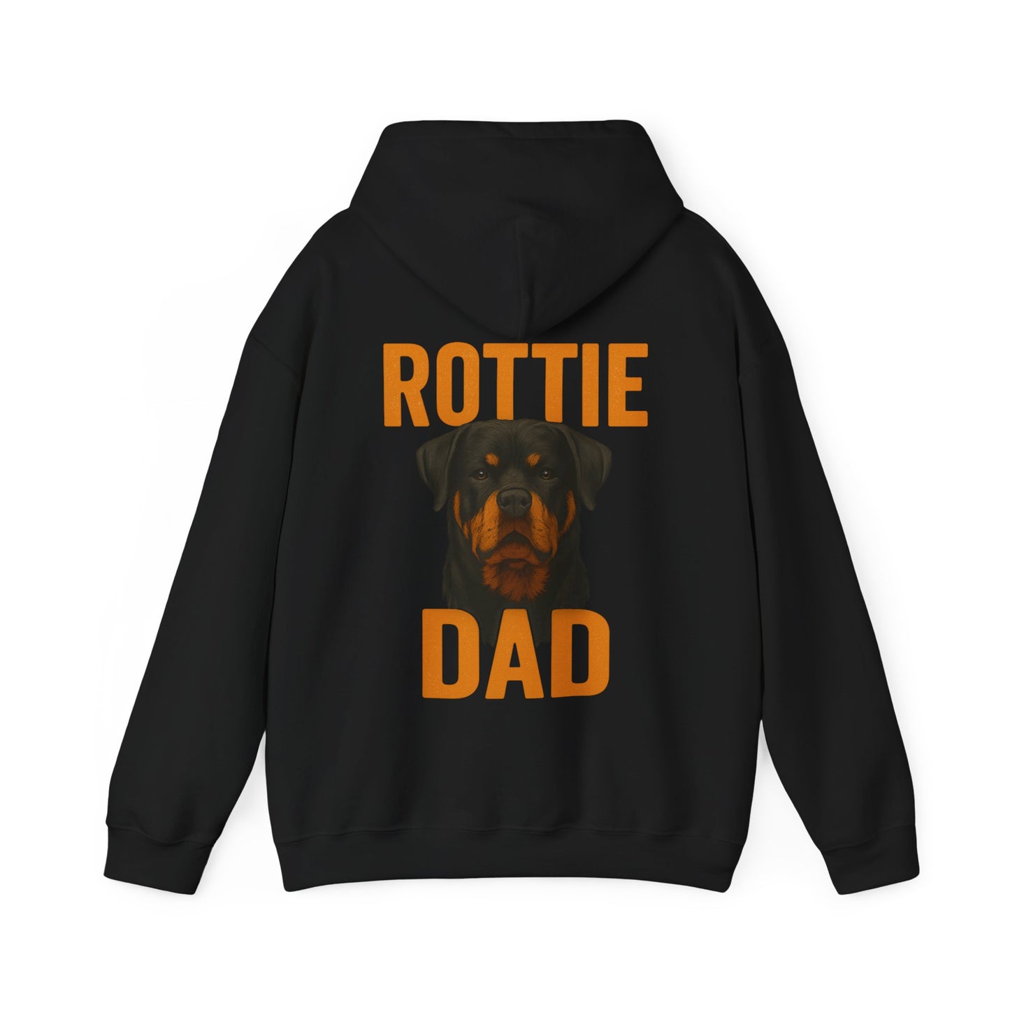 Rottie Dad – Back Print Hoodie by Tanky & Co.