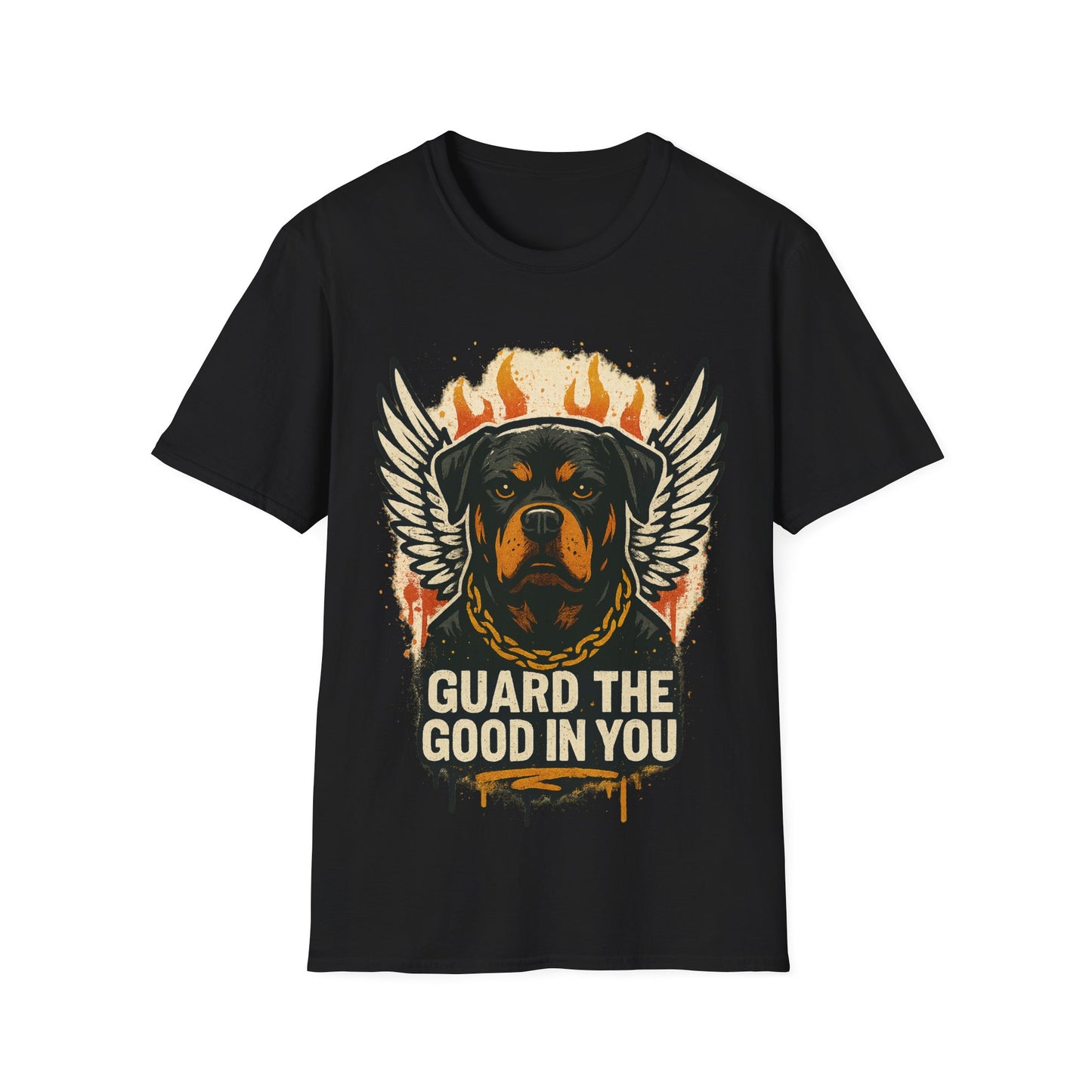 Guard the Good – Flame Wing Rottie Tee by Tanky & Co.