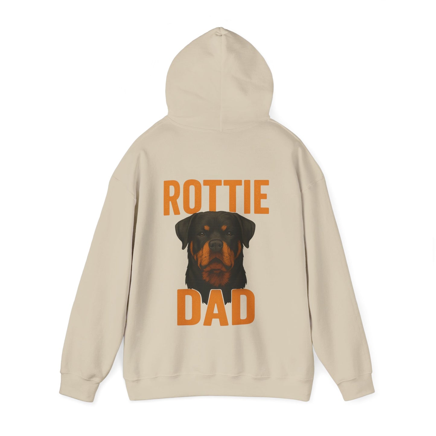 Rottie Dad – Back Print Hoodie by Tanky & Co.
