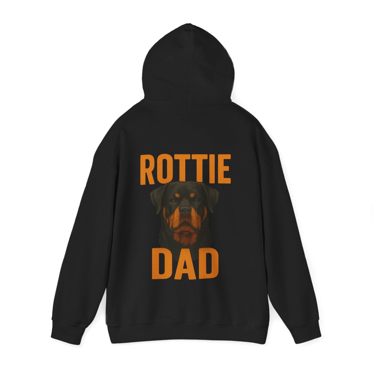 Rottie Dad – Back Print Hoodie by Tanky & Co.