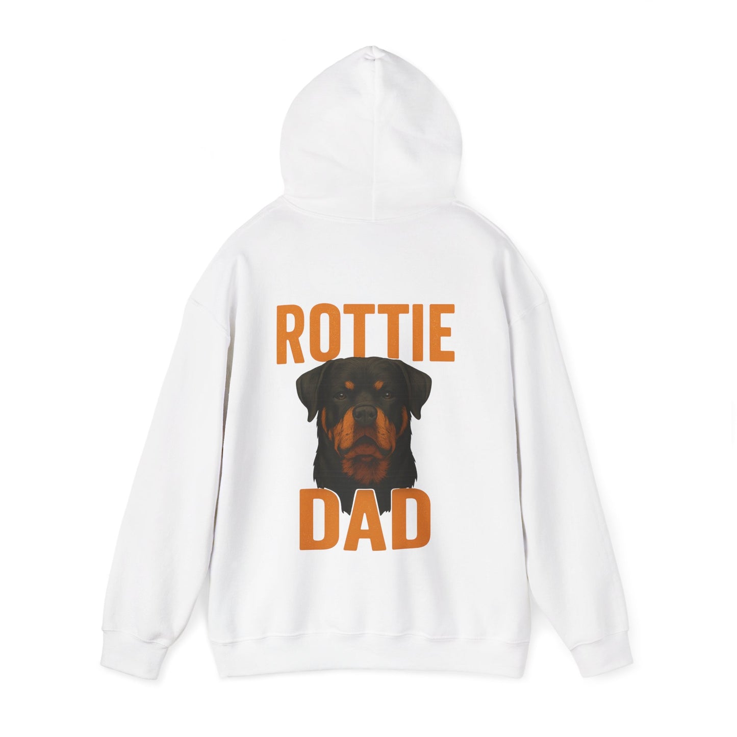 Rottie Dad – Back Print Hoodie by Tanky & Co.