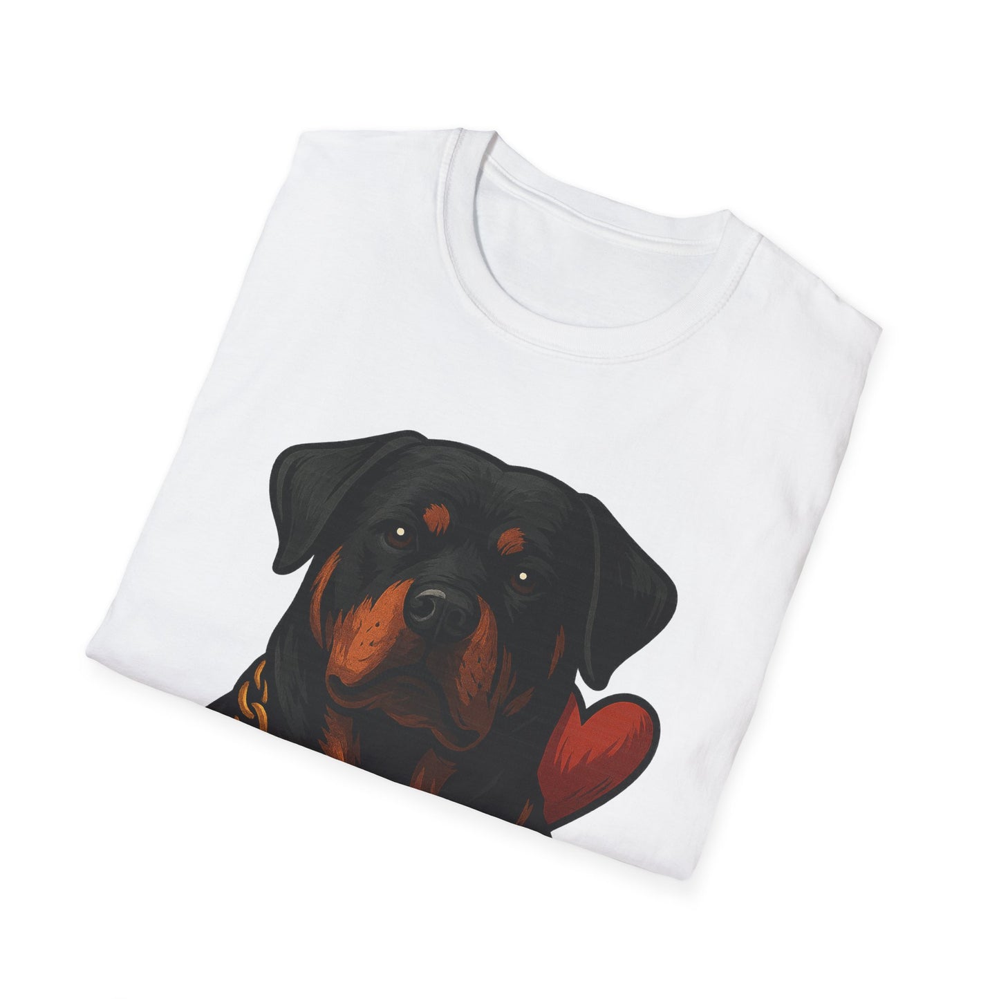 Big Head, Bigger Heart – Rottweiler Love Tee by Tanky & Co.