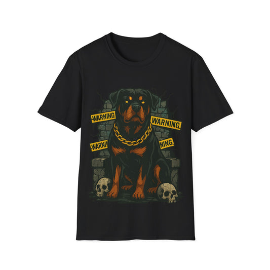 Warning Zone – Rottweiler Guard Tee by Tanky & Co.