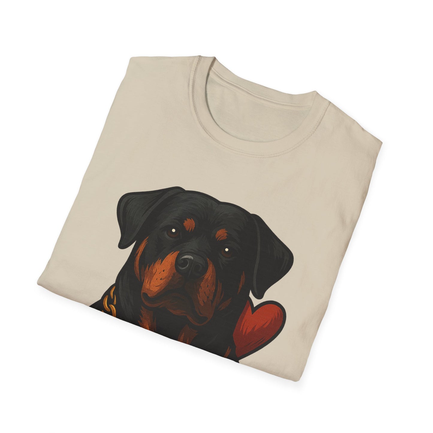 Big Head, Bigger Heart – Rottweiler Love Tee by Tanky & Co.